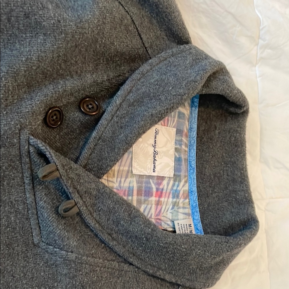 Tommy Bahama Charcoal Pea Coat